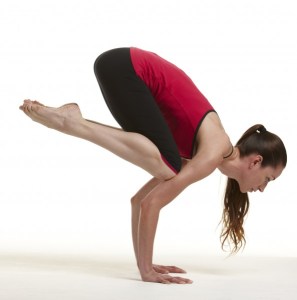 Tara Stiles in Crow Pose.